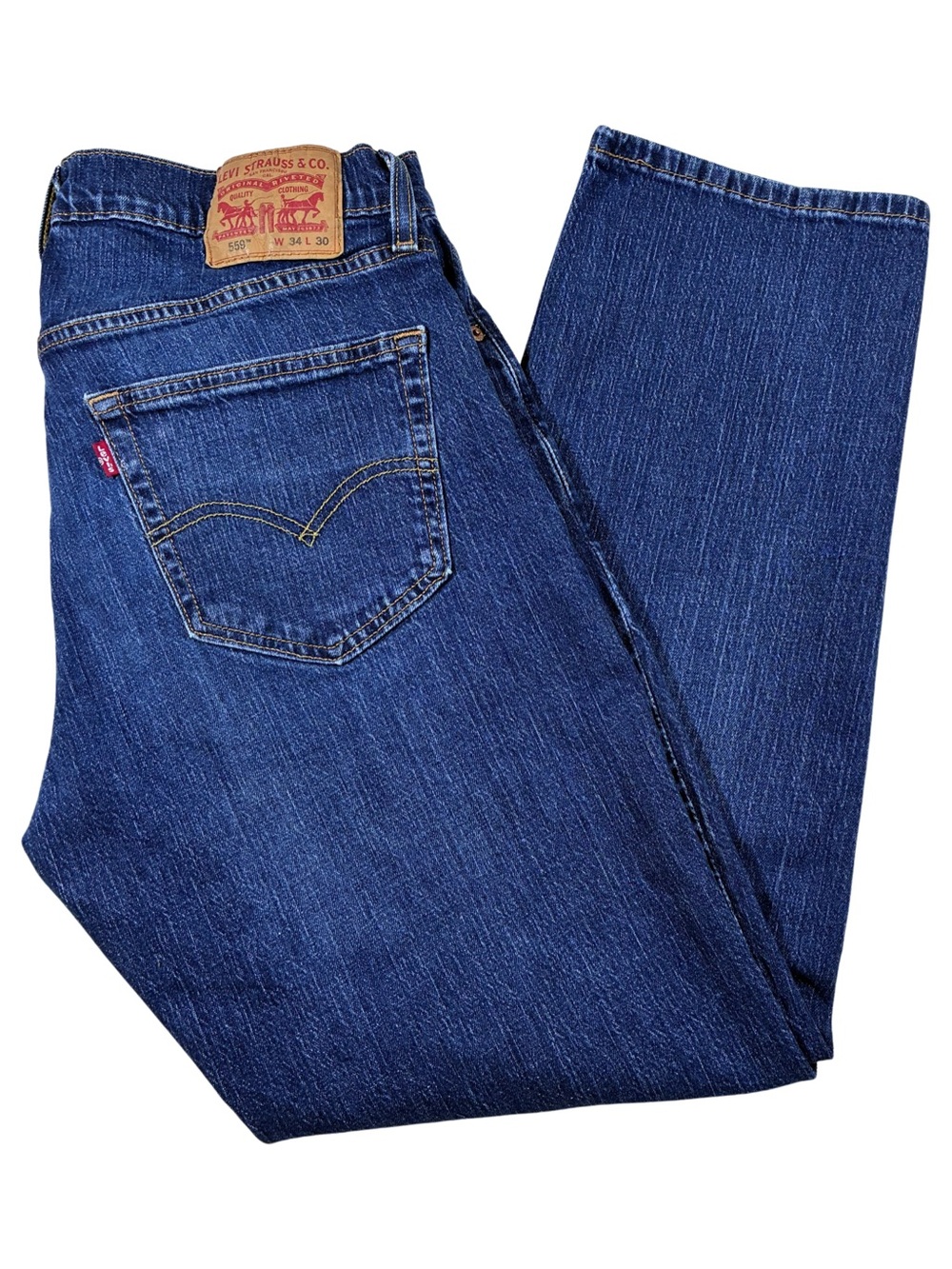 34 x 30” Levi’s 559 Relaxed Straight Jeans Men’s Medium Wash